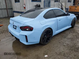 2023 BMW M2 z VIN 3MF13DM08P8D61938, wystawiony jako Copart lot #45193335 z przebiegiem 17 311 mil mil oraz Szkoda całkowita • Salvage title. Historia ofert i sprzedaży dostępna na DreamBid. Obrazek 3.
