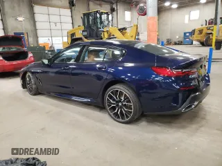 2024 BMW 8 Series M850i with VIN WBAGV8C07RCR46776, listed as a Copart auction lot 80021814 with 3,772 mi miles and Salvage Title. Bid and sale history available at carsss.com. Image 2.