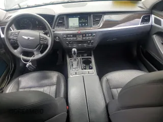 2017 Genesis G80 3.8L with VIN KMHGN4JE5HU195871, listed as a Copart auction lot 55962605 with 120,346 mi miles and Salvage title. Bid and sale history available at DreamBid. Image 8.