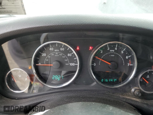 2015 Jeep Wrangler Unlimited Willys Wheeler with VIN 1C4BJWDG3FL601197, listed as a Copart auction lot 53832465 with 216,141 mi miles and Salvage Title. Bid and sale history available at DreamBid. Image 9.