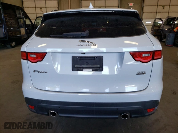 2018 Jaguar F-Pace 35t Prestige with VIN SADCK2EV7JA252724, listed as a Copart auction lot 71237194 with 50,582 mi miles and Salvage title. Bid and sale history available at DreamBid. Image 6.
