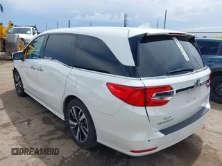 2019 Honda Odyssey Elite z VIN 5FNRL6H91KB110452, wystawiony jako IAAI lot #42630514 z przebiegiem 64 349 mil mil oraz . Historia ofert i sprzedaży dostępna na DreamBid. Obrazek 3.
