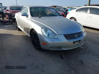2005 Lexus SC with VIN JTHFN48Y150070349, listed as a IAAI auction lot 41801480 with 295,113 mi miles. Bid and sale history available at carsss.com. Image 1.