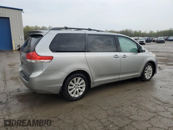 2013 Toyota Sienna XLE with VIN 5TDDK3DC6DS059378, listed as a Copart auction lot 54233765 with 225,129 mi miles and Salvage Title. Bid and sale history available at DreamBid. Image 3.