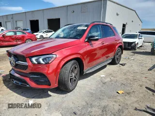 2021 Mercedes-Benz GLE 350 with VIN 4JGFB4KB6MA444697, listed as a Copart auction lot 63229195 with 58,566 mi miles and Non repairable. Bid and sale history available at DreamBid. Image 1.