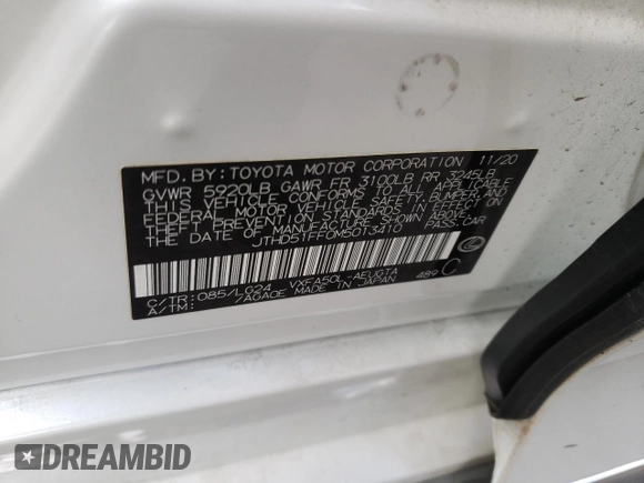 2021 Lexus LS 500 z VIN JTHD51FF0M5013410, wystawiony jako Copart lot #62953724 z przebiegiem 42 050 mil mil oraz Szkoda całkowita • Salvage title. Historia ofert i sprzedaży dostępna na DreamBid. Obrazek 12.