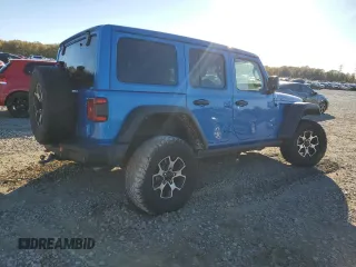 2022 Jeep Wrangler Unlimited Rubicon with VIN 1C4HJXFG5NW217688, listed as a Copart auction lot 81182824 with 63,102 mi miles and Salvage title. Bid and sale history available at DreamBid. Image 3.