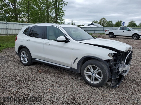2020 BMW X3 xDrive30i z VIN 5UXTY5C05LLT32175, wystawiony jako Copart lot #57466715 z przebiegiem 49 575 mil mil oraz Szkoda całkowita • Salvage title. Historia ofert i sprzedaży dostępna na DreamBid. Obrazek 4.