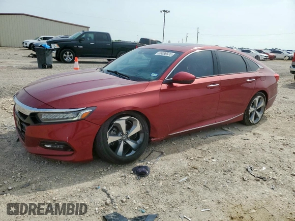 2018 Honda Accord Touring z VIN 1HGCV1F94JA030870, wystawiony jako Copart lot #56889535 z przebiegiem 105 226 mil mil oraz Szkoda całkowita • Salvage title. Historia ofert i sprzedaży dostępna na DreamBid. Obrazek 1.