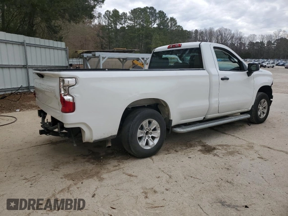 2023 Chevrolet Silverado 1500 Work Truck with VIN 3GCNAAED5PG286549, listed as a Copart auction lot 48572645 with 0 mi miles and Salvage Title. Bid and sale history available at carsss.com. Image 3.