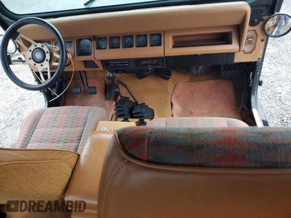 1995 Jeep Wrangler S with VIN 1J4FY19P4SP224403, listed as a Copart auction lot 85573324 with 0 mi miles and Salvage Title. Bid and sale history available at carsss.com. Image 8.