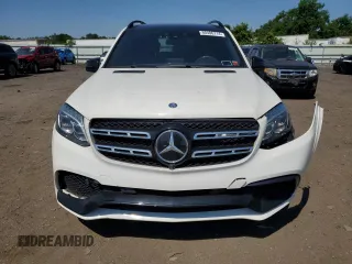2017 Mercedes-Benz GLS 63 AMG with VIN 4JGDF7FE7HA817589, listed as a Copart auction lot 60406714 with 46,213 mi miles and Salvage Title. Bid and sale history available at DreamBid. Image 5.