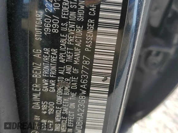 1998 Mercedes-Benz C 230/260/280/320 with VIN WDBHA23G8WA637787, listed as a Copart auction lot 88411815 with 207,843 mi miles and Salvage Title. Bid and sale history available at carsss.com. Image 14.