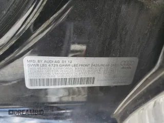 2012 Audi A4 2.0T Premium with VIN WAUAFAFL9CN020505, listed as a Copart auction lot 43136145 with 115,489 mi miles and Salvage Title. Bid and sale history available at carsss.com. Image 12.