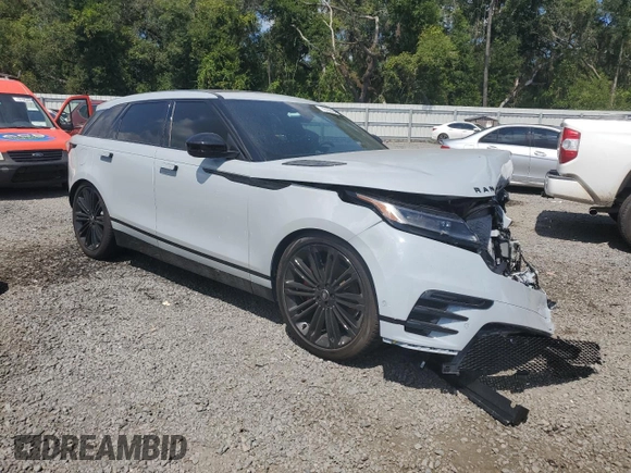 2025 Land Rover Range Rover Velar Dynamic SE with VIN SALYL2EXXSA393426, listed as a Copart auction lot 72162424 with 816 mi miles and Salvage title. Bid and sale history available at DreamBid. Image 4.