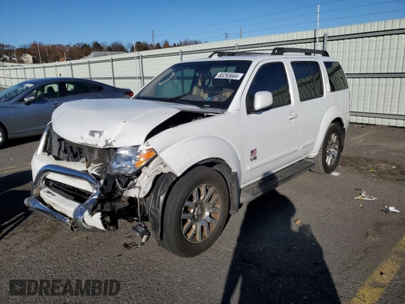 2008 Nissan Pathfinder LE with VIN 5N1BR18B48C639871, listed as a Copart auction lot 80293664 with 205,926 mi miles and Salvage Title. Bid and sale history available at carsss.com. Image 1.
