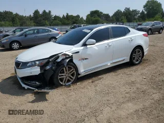 2013 Kia Optima SX with VIN 5XXGR4A69DG148408, listed as a Copart auction lot 60246365 with 129,932 mi miles and Salvage title. Bid and sale history available at DreamBid. Image 1.