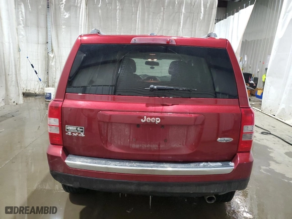 2017 Jeep Patriot High Altitude with VIN 1C4NJRFB2HD205372, listed as a Copart auction lot 44023985 with 184,761 mi miles and Salvage Title. Bid and sale history available at carsss.com. Image 6.