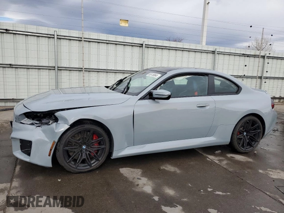 2024 BMW M2 with VIN 3MF13DM08R8D93985, listed as a Copart auction lot 85518864 with 16,109 mi miles and Salvage Title. Bid and sale history available at carsss.com. Image 1.