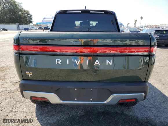 2023 Rivian R1T Adventure with VIN 7FCTGAAA9PN018171, listed as a Copart auction lot 72593614 with 12,553 mi miles and Salvage Title. Bid and sale history available at carsss.com. Image 6.