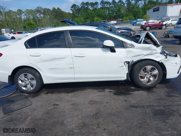2013 Honda Civic Sdn LX with VIN 2HGFB2F57DH548566, listed as a IAAI auction lot 39173930 with 150,567 mi miles. Bid and sale history available at carsss.com. Image 13.