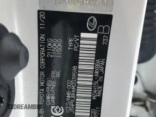 2021 Lexus UX 250h с VIN JTHP9JBH6M2039598, выставлен на аукционе Copart как лот 43122745 с пробегом 66 383 миль миль и Списание • Salvage title. История ставок и продаж доступна на DreamBid. Изображение 12.