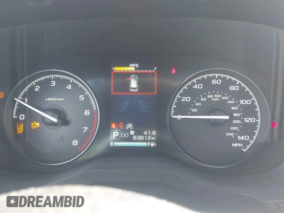 2020 Subaru Forester with VIN JF2SKADC0LH461199, listed as a IAAI auction lot 42721677 with 83,812 mi miles and . Bid and sale history available at DreamBid. Image 7.