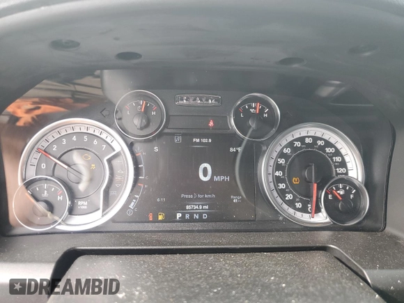 2021 Ram 1500 Warlock with VIN 1C6RR7GG3MS556958, listed as a Copart auction lot 58962455 with 85,734 mi miles and Clean title. Bid and sale history available at DreamBid. Image 9.