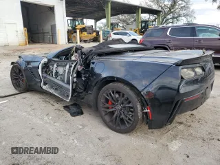 2015 Chevrolet Corvette Z06 3LZ with VIN 1G1YU3D62F5603415, listed as a Copart auction lot 84517834 with 17,983 mi miles and Salvage Title. Bid and sale history available at carsss.com. Image 2.