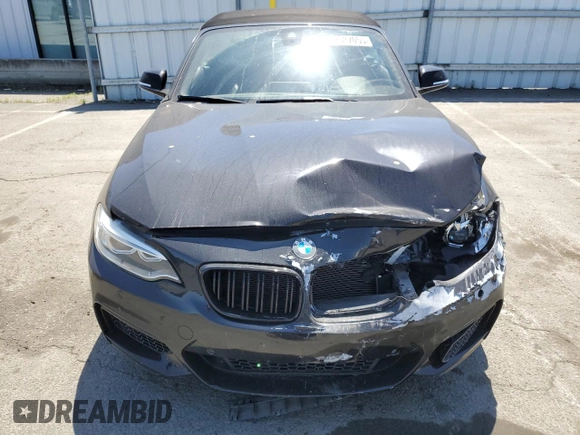 2015 BMW 2 Series M235i with VIN WBA1M1C55FV393315, listed as a Copart auction lot 58587055 with 80,998 mi miles and Salvage title. Bid and sale history available at DreamBid. Image 5.