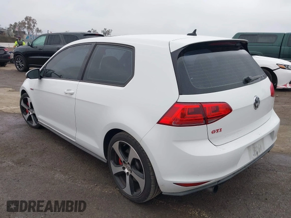 2016 Volkswagen Golf GTI S w/Performance Pkg with VIN 3VWT47AU5GM019577, listed as a IAAI auction lot 41883393 with 87,118 mi miles. Bid and sale history available at carsss.com. Image 3.