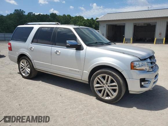 2015 Ford Expedition Platinum with VIN 1FMJU1MT6FEF24733, listed as a Copart auction lot 58774634 with 189,982 mi miles and Salvage title. Bid and sale history available at DreamBid. Image 4.