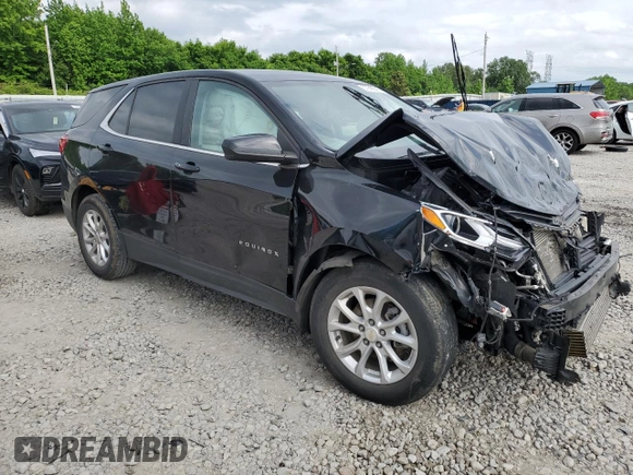 2021 Chevrolet Equinox LT with VIN 3GNAXKEV8ML312518, listed as a Copart auction lot 57049945 with Not provided miles and Salvage title. Bid and sale history available at DreamBid. Image 4.