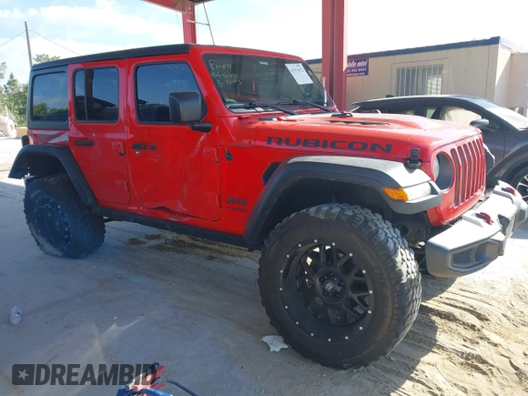 2018 Jeep Wrangler Unlimited Rubicon with VIN 1C4HJXFG0JW159287, listed as a IAAI auction lot 41911012 with 93,784 mi miles and . Bid and sale history available at DreamBid. Image 14.