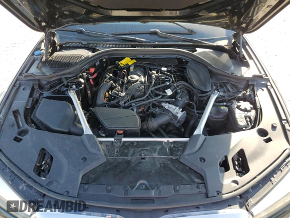 2018 BMW 5 Series 530i with VIN WBAJA5C54JG899845, listed as a Copart auction lot 76386124 with 57,379 mi miles and Salvage Title. Bid and sale history available at DreamBid. Image 11.