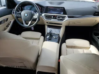 2020 BMW 3 Series 330i with VIN WBA5R1C0XLFH39262, listed as a Copart auction lot 57398585 with 55,456 mi miles and Salvage title. Bid and sale history available at DreamBid. Image 8.