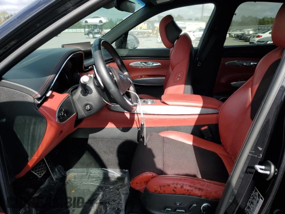 2022 Genesis GV70 2.5T with VIN KMUMADTB5NU034130, listed as a Copart auction lot 85629084 with 32,651 mi miles and Salvage Title. Bid and sale history available at DreamBid. Image 7.