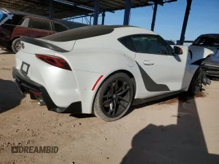 2020 Toyota GR Supra 3.0 with VIN WZ1DB4C03LW020759, listed as a Copart auction lot 85696834 with 54,859 mi miles and Salvage Title. Bid and sale history available at carsss.com. Image 3.