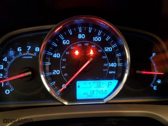 2014 Toyota RAV4 Limited with VIN 2T3DFREV9EW168392, listed as a Copart auction lot 48128555 with 187,458 mi miles and Salvage Title. Bid and sale history available at carsss.com. Image 9.