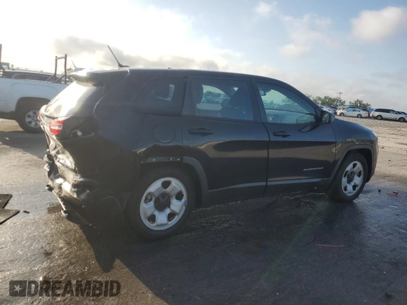 2015 Jeep Cherokee Sport with VIN 1C4PJLAB0FW616803, listed as a Copart auction lot 51414405 with 126,964 mi miles and Salvage Title. Bid and sale history available at carsss.com. Image 3.