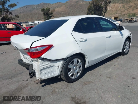 2016 Toyota Corolla L with VIN 5YFBURHE8GP523512, listed as a IAAI auction lot 42238432 with 134,118 mi miles and . Bid and sale history available at DreamBid. Image 4.