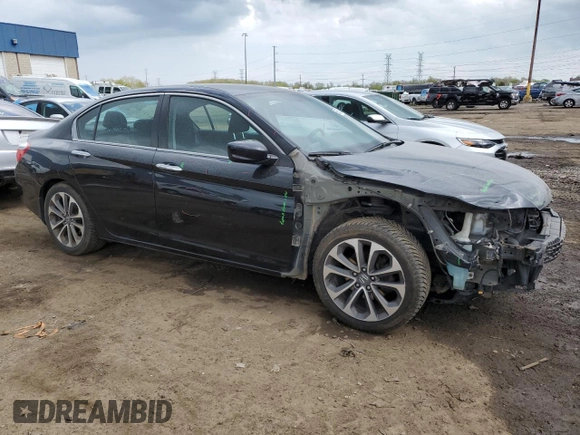 2015 Honda Accord Sport with VIN 1HGCR2F51FA261739, listed as a Copart auction lot 55452675 with 217,600 mi miles and Clean Title. Bid and sale history available at DreamBid. Image 4.