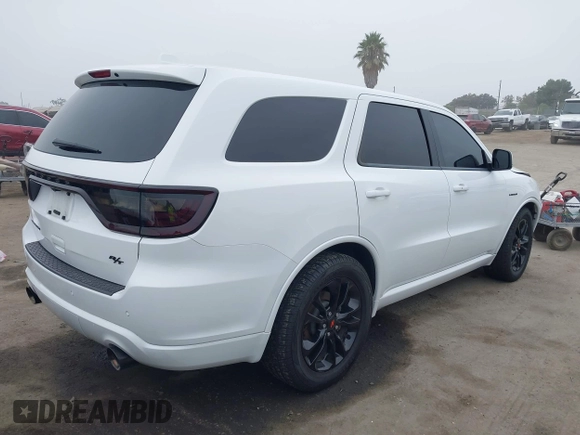 2020 Dodge Durango R/T with VIN 1C4SDHCT3LC204618, listed as a IAAI auction lot 40593752 with 42,015 mi miles and . Bid and sale history available at DreamBid. Image 4.