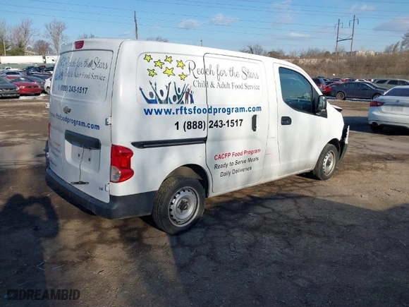 2015 Chevrolet City Express Cargo Van LS with VIN 3N63M0YN8FK721635, listed as a IAAI auction lot 41419865 with 106,436 mi miles. Bid and sale history available at carsss.com. Image 4.
