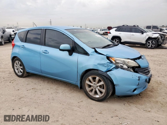 2014 Nissan Note S Plus z VIN 3N1CE2CP0EL380439, wystawiony jako Copart lot #58715235 z przebiegiem 79 106 mil mil oraz Szkoda całkowita • Salvage title. Historia ofert i sprzedaży dostępna na DreamBid. Obrazek 4.