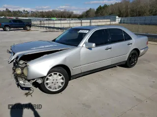 1999 Mercedes-Benz E-Class with VIN WDBJF65H7XA928654, listed as a Copart auction lot 46344615 with 0 mi miles and Salvage Title. Bid and sale history available at carsss.com. Image 1.