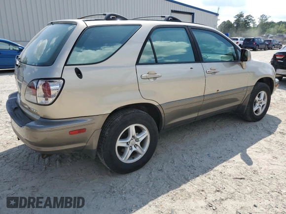 2002 Lexus RX 300 with VIN JTJHF10U520252529, listed as a Copart auction lot 55276465 with 203,254 mi miles and Salvage Title. Bid and sale history available at DreamBid. Image 3.