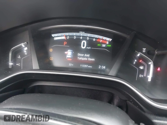 2019 Honda CR-V EX with VIN 5J6RW2H50KA011430, listed as a IAAI auction lot 41545962 with 112,287 mi miles. Bid and sale history available at carsss.com. Image 7.