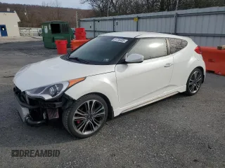 2016 Hyundai Veloster Turbo with VIN KMHTC6AE7GU296344, listed as a Copart auction lot 51736405 with 64,992 mi miles and Clean Title. Bid and sale history available at carsss.com. Image 1.