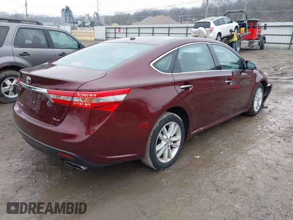 2015 Toyota Avalon Limited with VIN 4T1BK1EB8FU160935, listed as a IAAI auction lot 41487381 with 105,273 mi miles and . Bid and sale history available at DreamBid. Image 4.